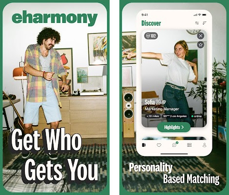 eharmony dating & real love - Compatibility Matching System, Guided Communication Tools