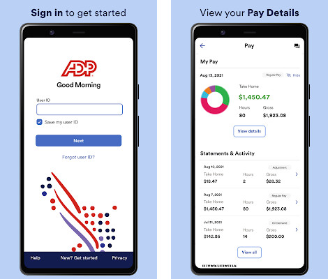 ADP Mobile Solutions - View pay statements, Request time off, Track time & attendance