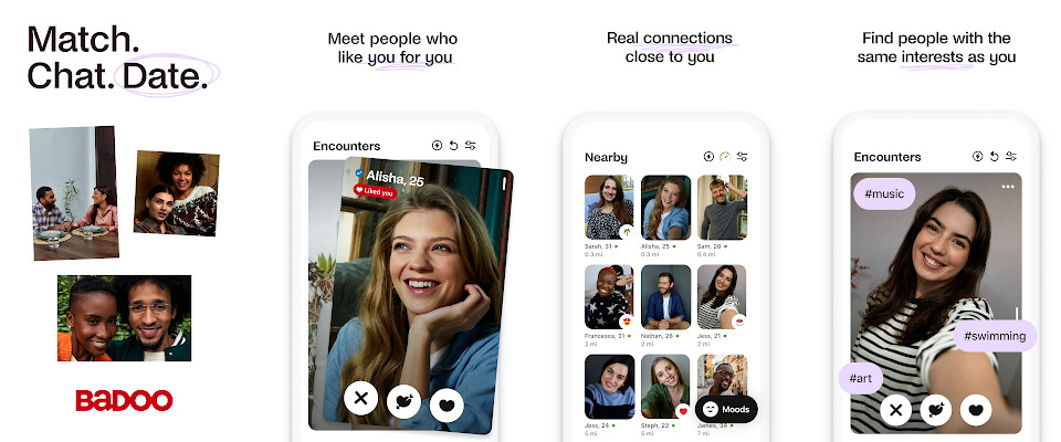 Badoo Dating App - Genuine connections, Safe and encouraging, Match your way, date your way