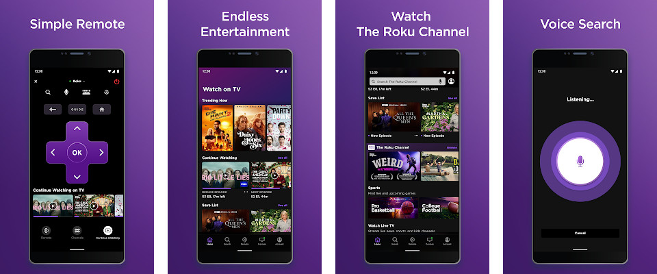 The Roku App (Official) - Control Roku devices remotely, Voice search for entertainment